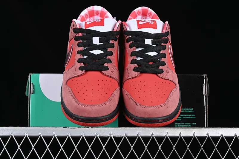 All Categories Nk SB Dunk Series Nk SB Dunk Low Low-top sneakers J version Concepts x Nk Dunk Low Orange Lobster SB smashed backboard fashion casual sneakers 313170-661